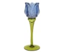 Werner Voß Kerzenhalter Tulpe Blau 21,5cm Bild 2