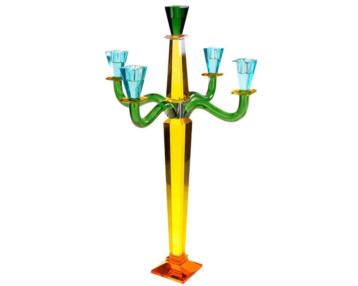 Werner Voß Kerzenhalter Fancy Crystal 5-flammig Gelb - Bild 2