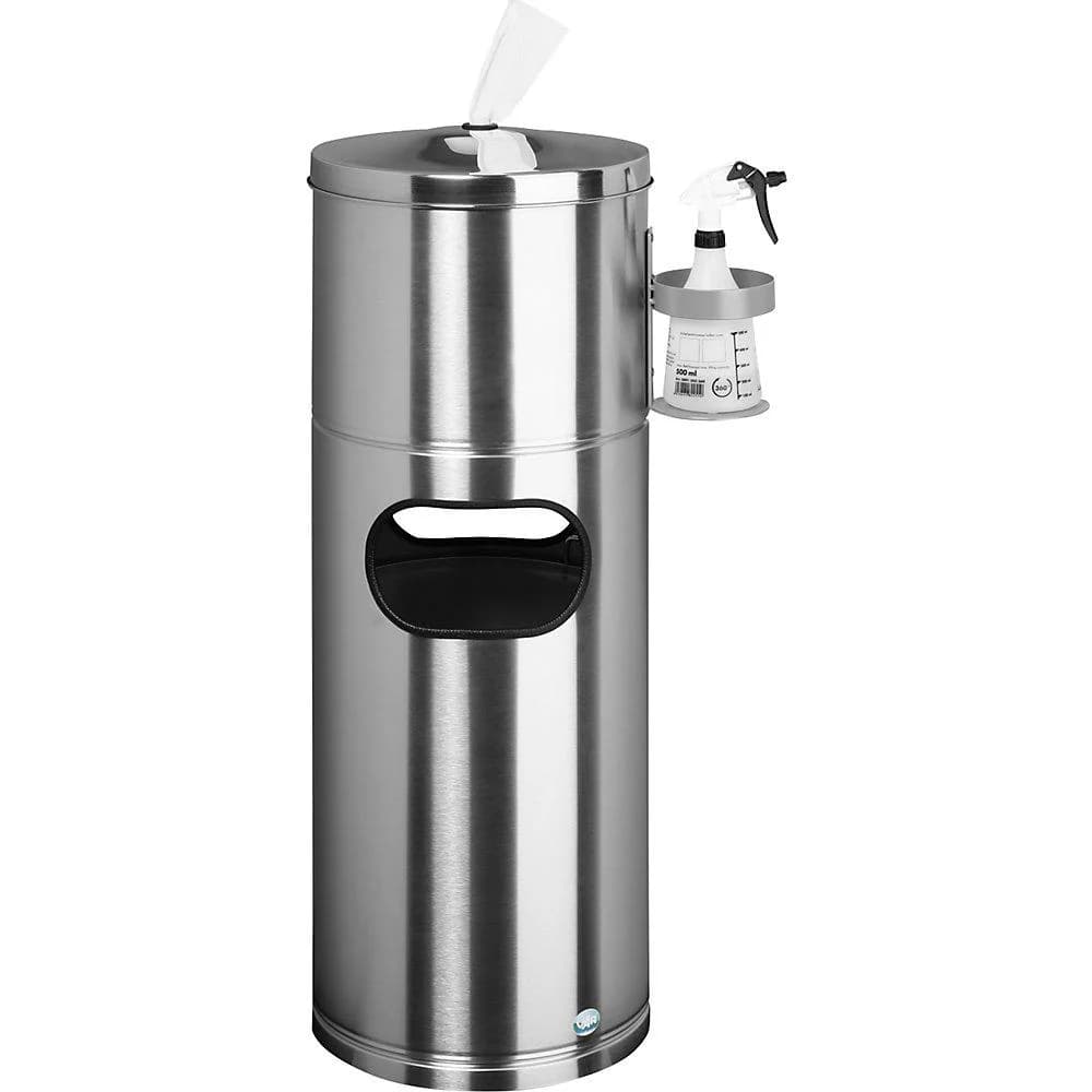 Desinfektionsstation aus verzinktem Stahlblech und Edelstahl