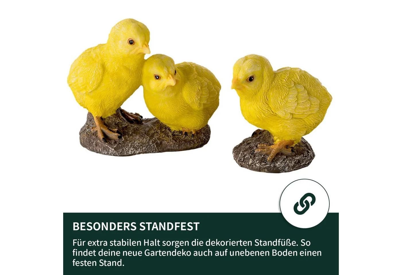 VERDOBA Gartenfiguren Hühner Hähne Küken - Bild 5