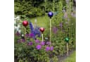 VERDOBA Gartenkugel Glas Deko Blau Rosenstab Bild 3