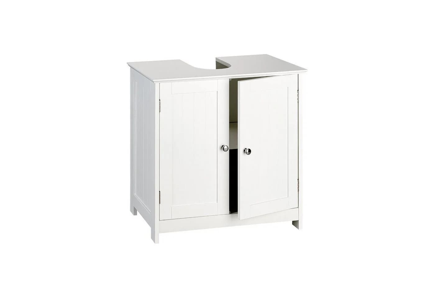 shelfmade Unterschrank Landhaus Marbella Badunterschrank Weiß Holz - Bild 2