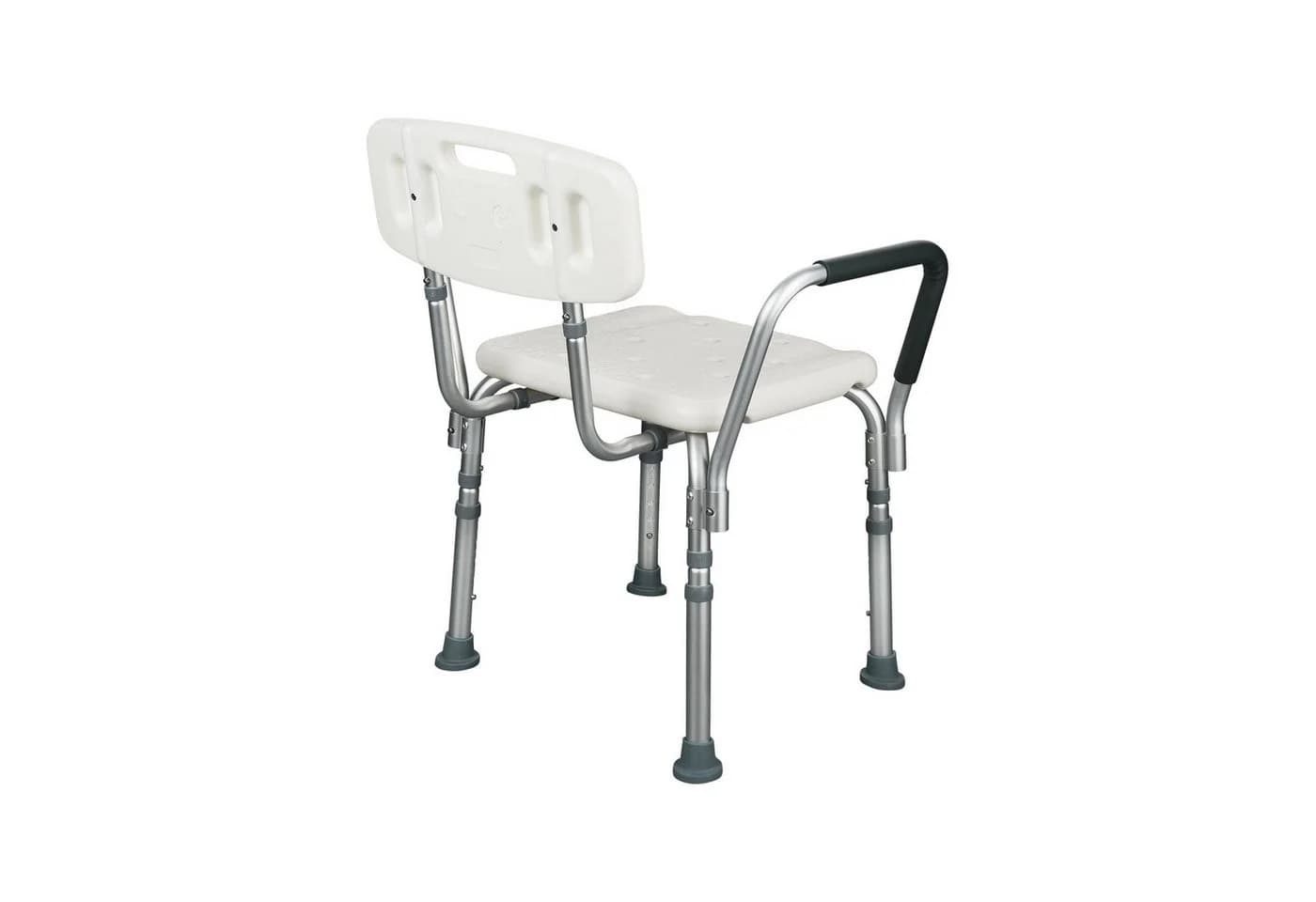 flexilife Duschhocker mit Rückenlehne und Armlehne weiß - Bild 3
