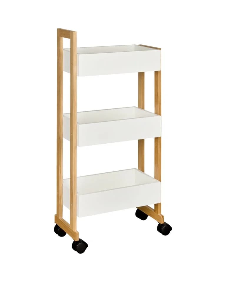 shelfmade Küchenwagen Rauma mit 3 Ablagekörben und Rollen - Bild 2