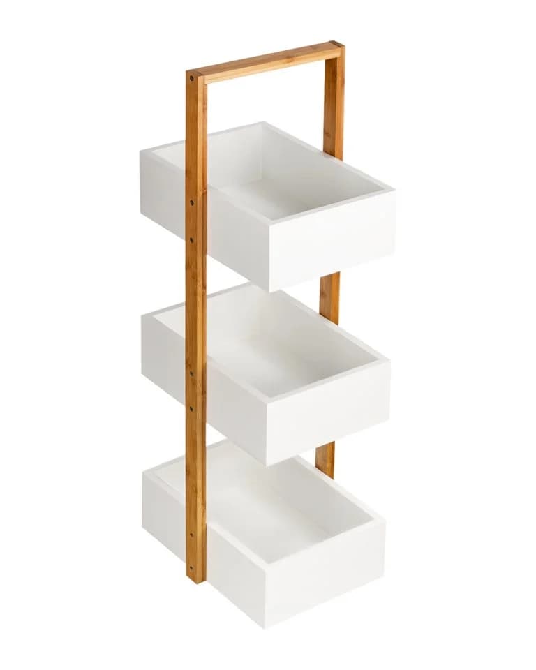 shelfmade Badregal Schmales Standregal mit 3 Ablagefächern - Bild 2