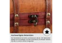 shelfmade Schatzkiste Holztruhe mit Kunstleder und Metallverschluss Bild 3