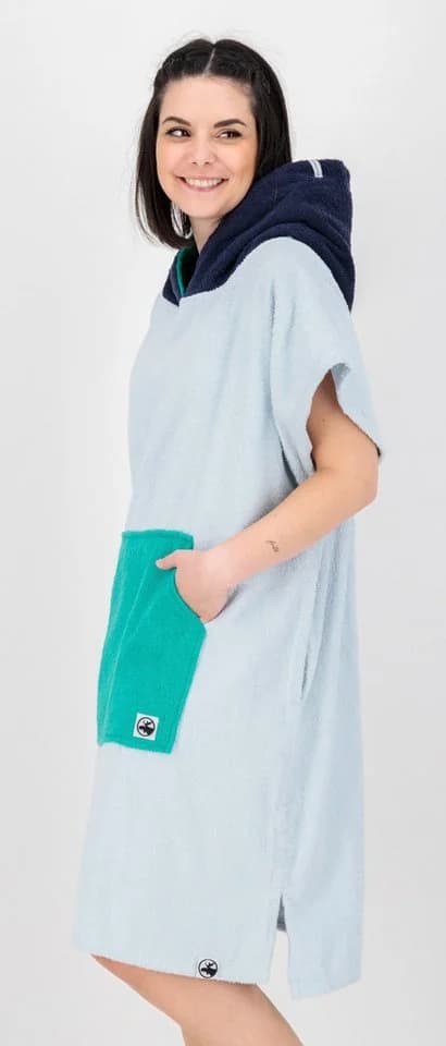 DEPROC Active Badeponcho PONCHINO HALIFAX WOMEN Iceblue