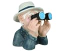 colourliving Gartenfigur Opa Paschulke mit Fernglas Bunt Bild 3