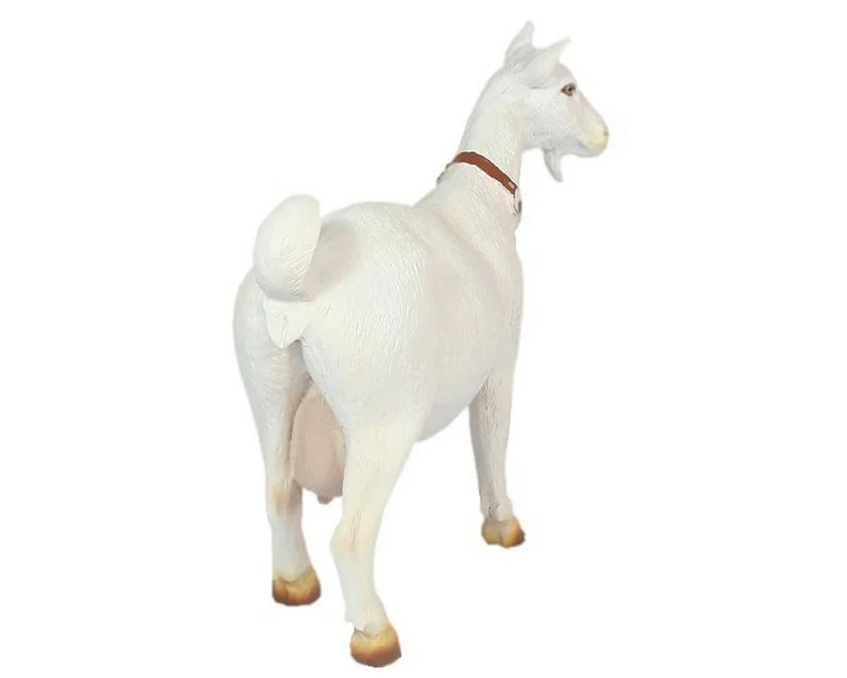 colourliving Ziegenfigur Mecki XL weiß handbemalt - Bild 3