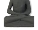 colourliving Buddhafigur 3er Set aus Stein Grau Wetterfest Bild 5