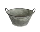 colourliving Zink Pflanztopf Old Green 41cm Ø rund Bild 2