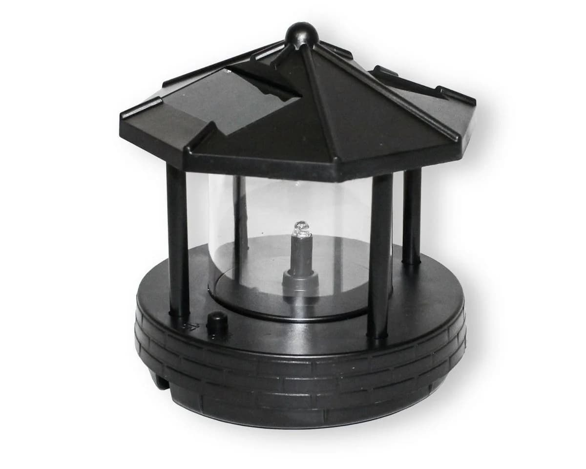 colourliving Ersatzkopf Leuchtturm blinkend schwarz für Roter Sand 50/80cm - Bild 2