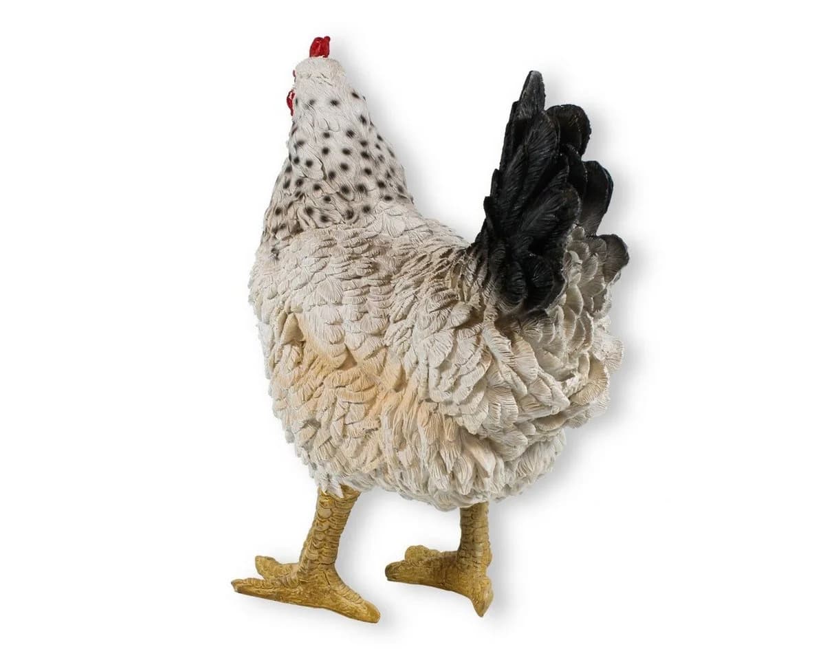 colourliving Deko Huhn Figur Weiß 35cm stehend - Bild 3