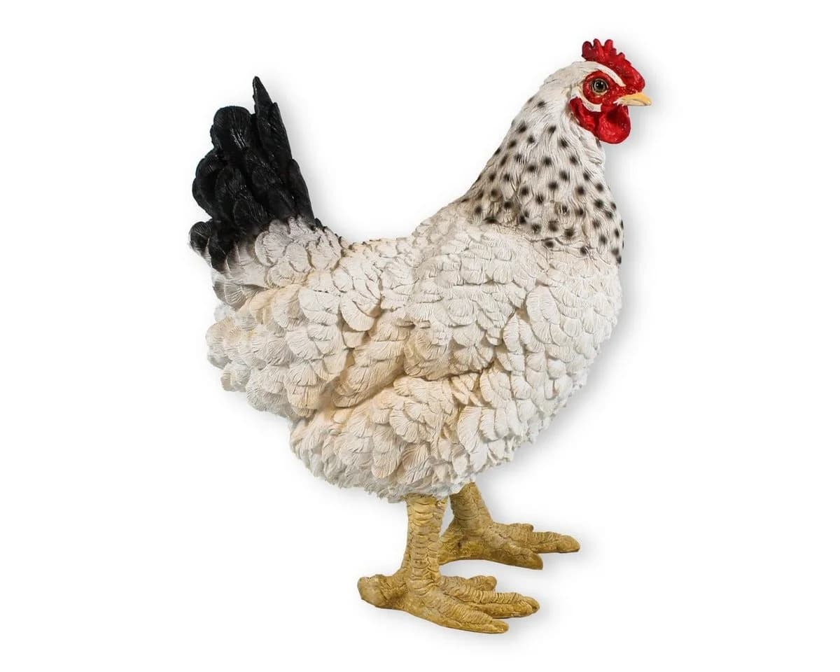 colourliving Deko Huhn Figur Weiß 35cm stehend - Bild 4