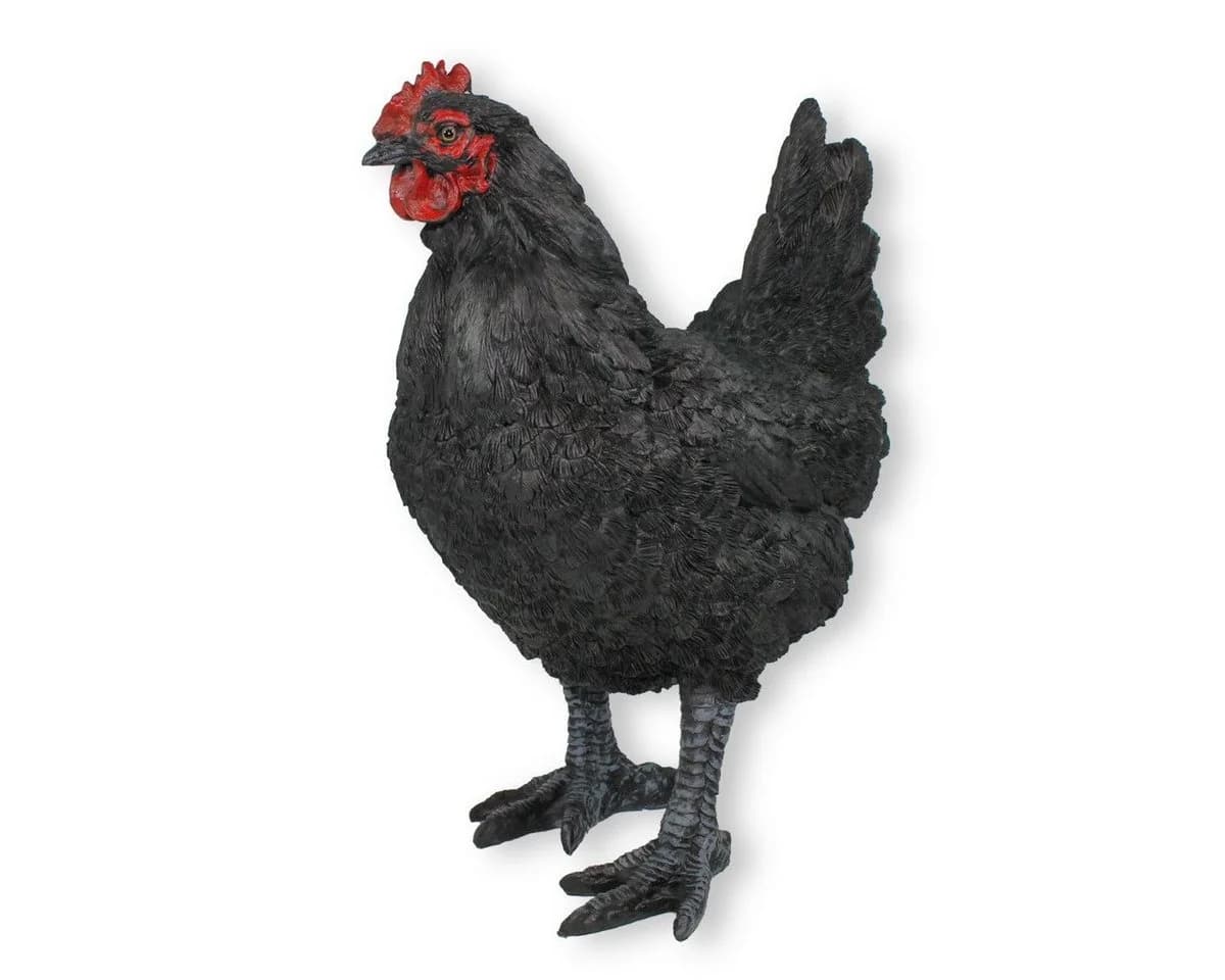colourliving Gartendeko Huhn Figur Schwarz 35cm - Bild 2