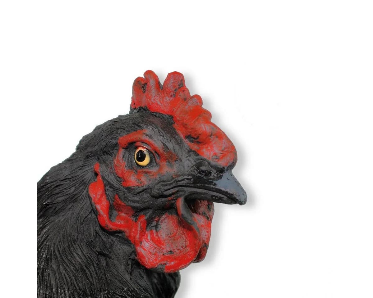 colourliving Gartendeko Huhn Figur Schwarz 35cm - Bild 5