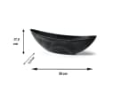 colourliving Pflanzschale Boat XL Anthrazit Recycelter Kunststoff Bild 4