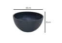 colourliving Blumentopf Pflanzkübel "BOWL" Ecostone Schwarz Recyclingmaterial Bild 4
