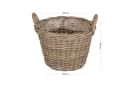 colourliving Weidenkorb "Potato" mit Henkel und Folieneinsatz Braun Bild 5