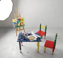 colourliving Kindertischgruppe Bleistift bunt - farbenfrohes Kindermöbel Set Bild 4