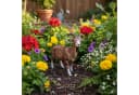 colourliving Deko-Ziege »Bruce« Gartenfigur Polyresin Braun/Rot-Weiß Bild 1