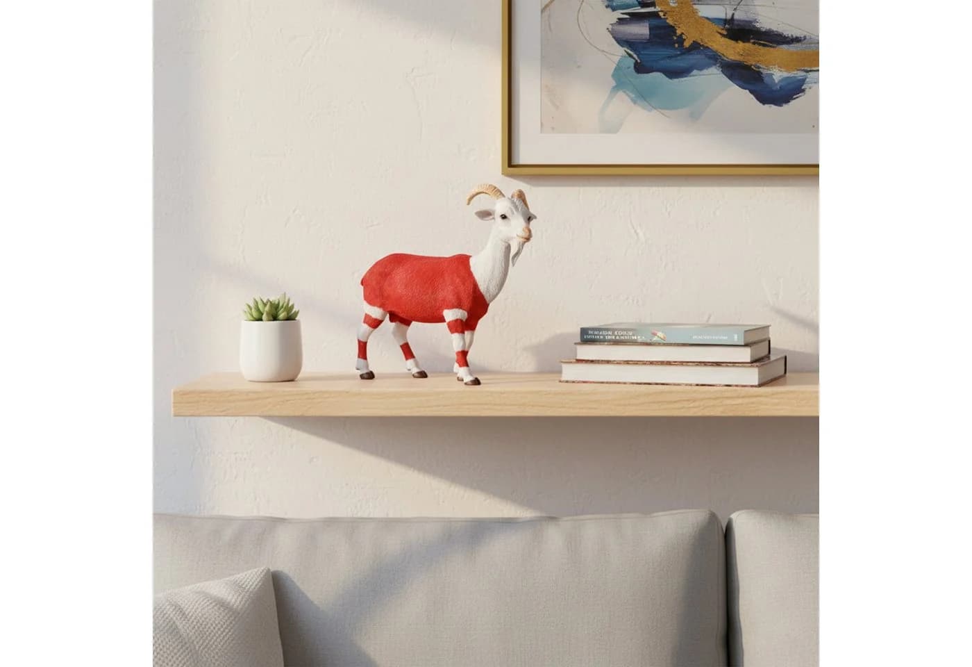 colourliving Gartenfigur Ziegenbock »Bruce« Deko-Ziege Polyresin - Bild 3