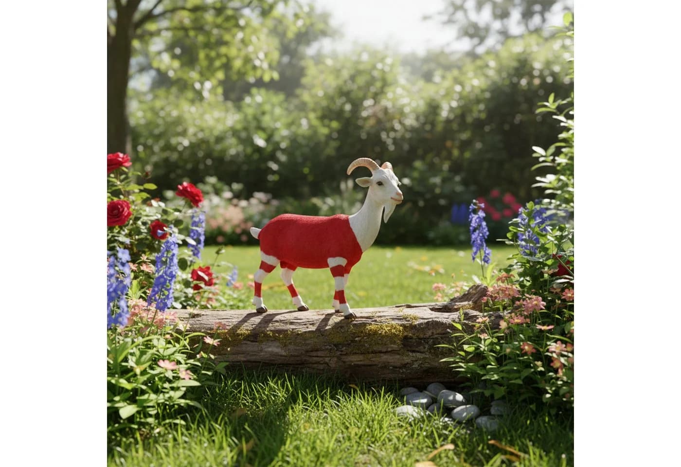 colourliving Gartenfigur Ziegenbock »Bruce« Deko-Ziege Polyresin - Bild 4