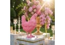 colourliving DekoDiven Huhn Figur Rosa Polyresin Bild 1