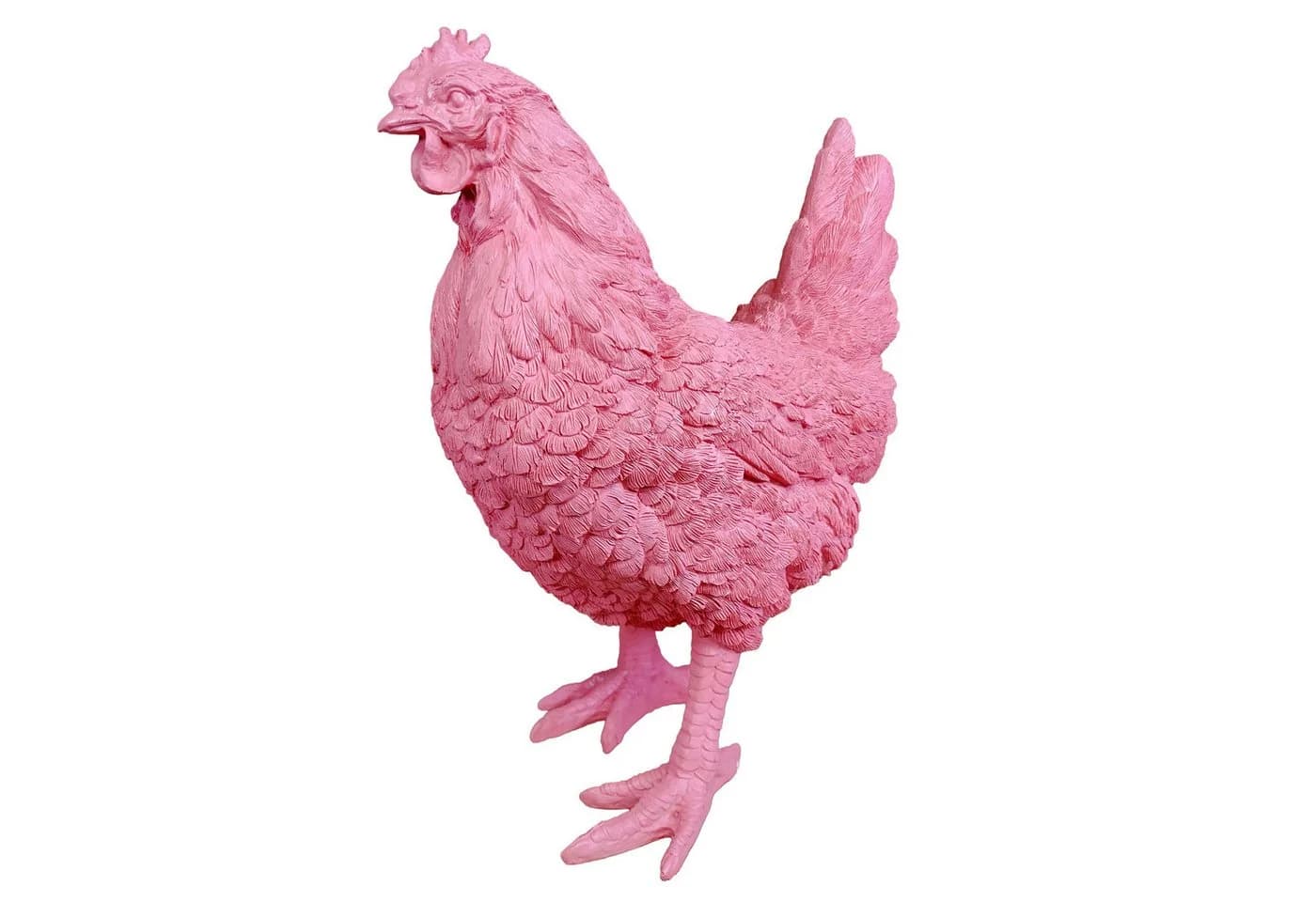colourliving DekoDiven Huhn Figur Rosa Polyresin - Bild 2