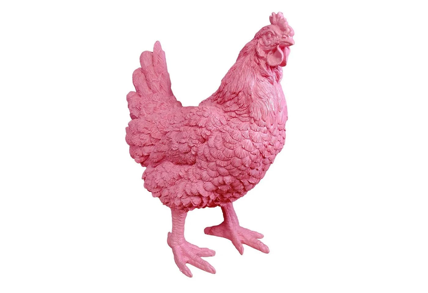 colourliving DekoDiven Huhn Figur Rosa Polyresin - Bild 3