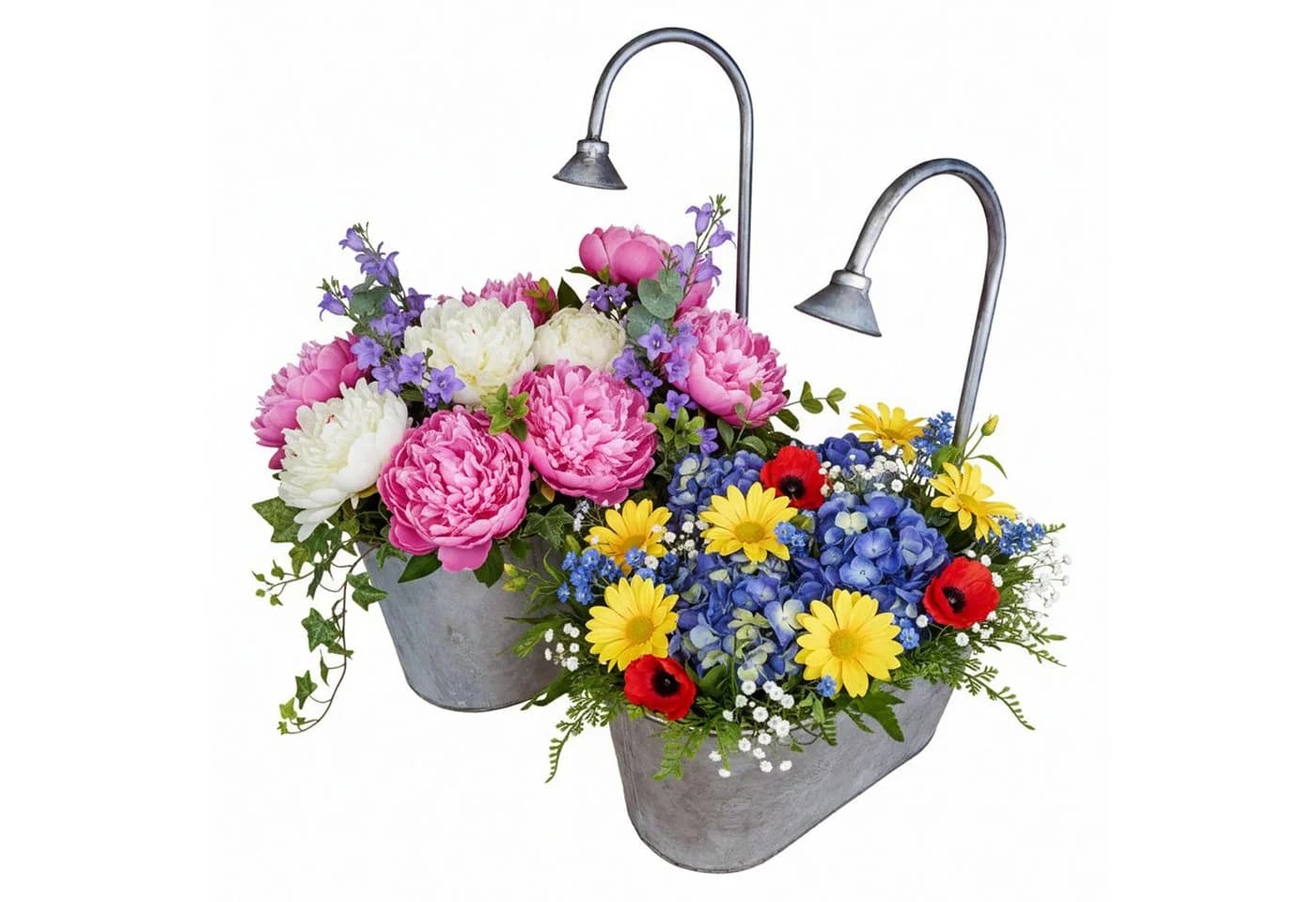 colourliving Zinkwannen-Set Badewannen-Look mit Dusche