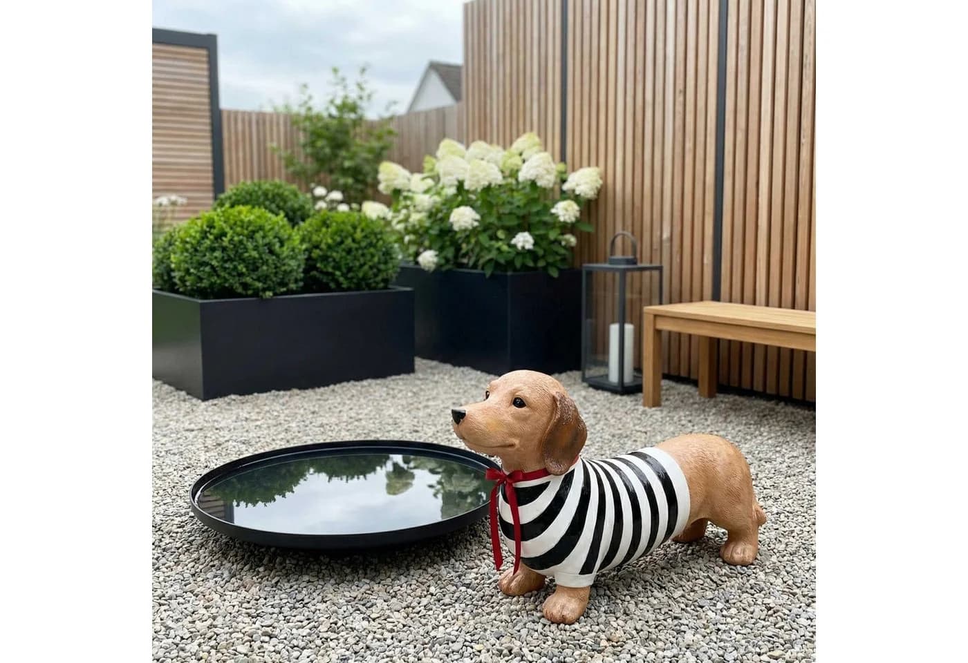 colourliving Dackel Duo Monique & François - Handbemalte Hundefigur Bunt
