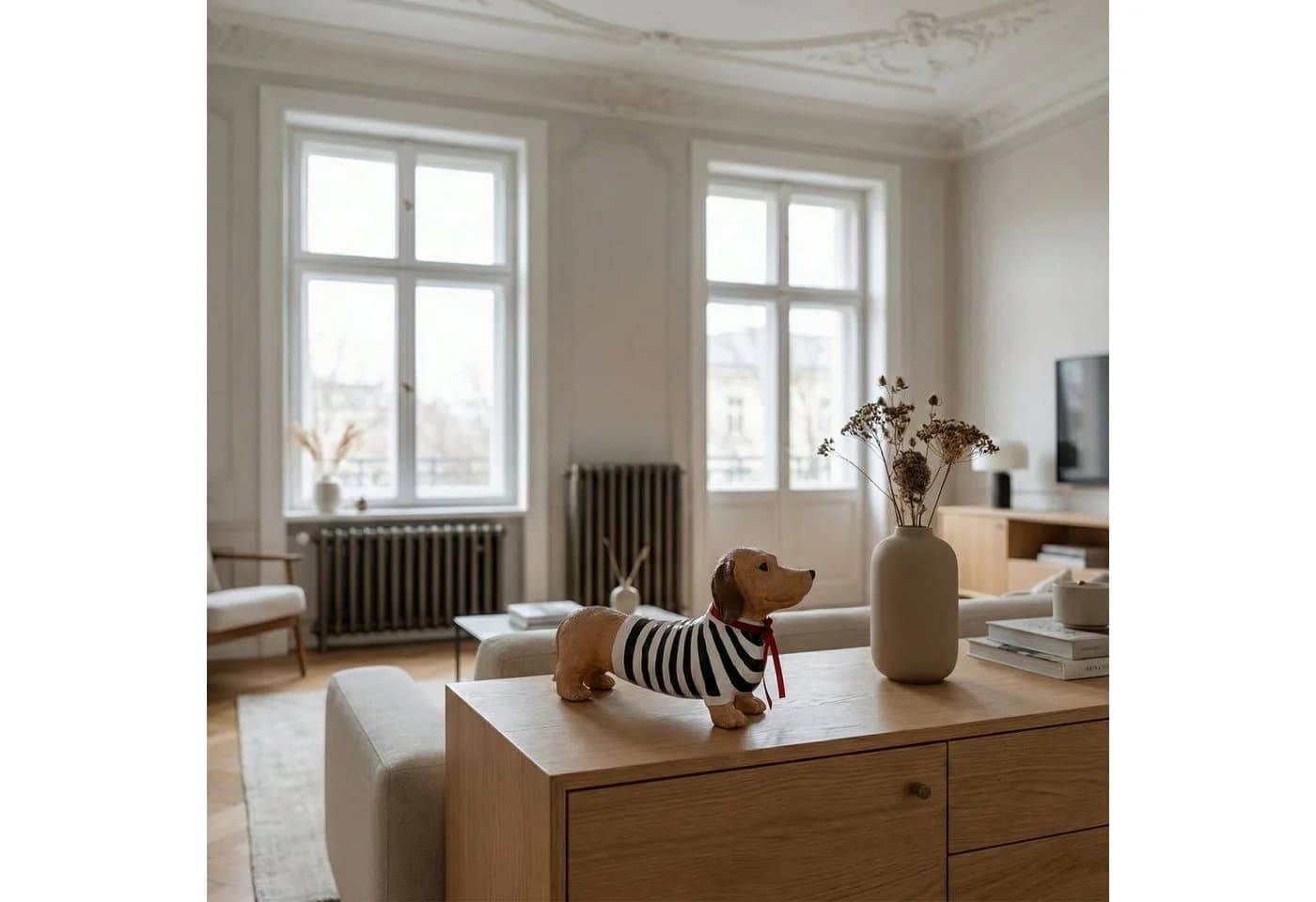 colourliving Dackel Duo Monique & François - Handbemalte Hundefigur Bunt - Bild 3
