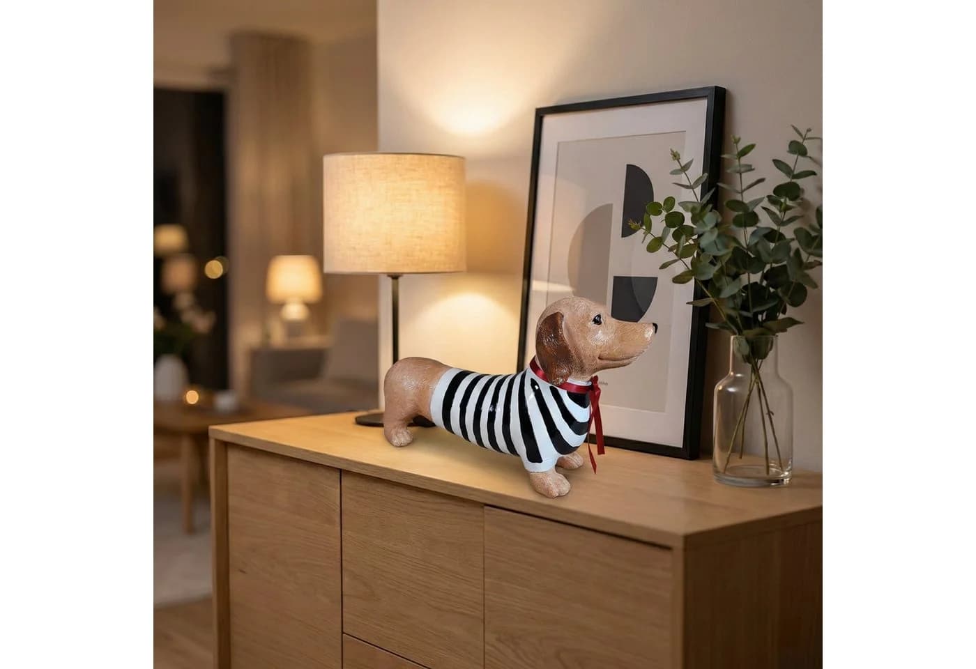 colourliving Dackel Duo Monique & François - Handbemalte Hundefigur Bunt - Bild 4