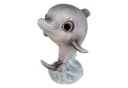 colourliving Delfin Dekofigur Glänzend Maritime Skulptur Polyresin Bild 2