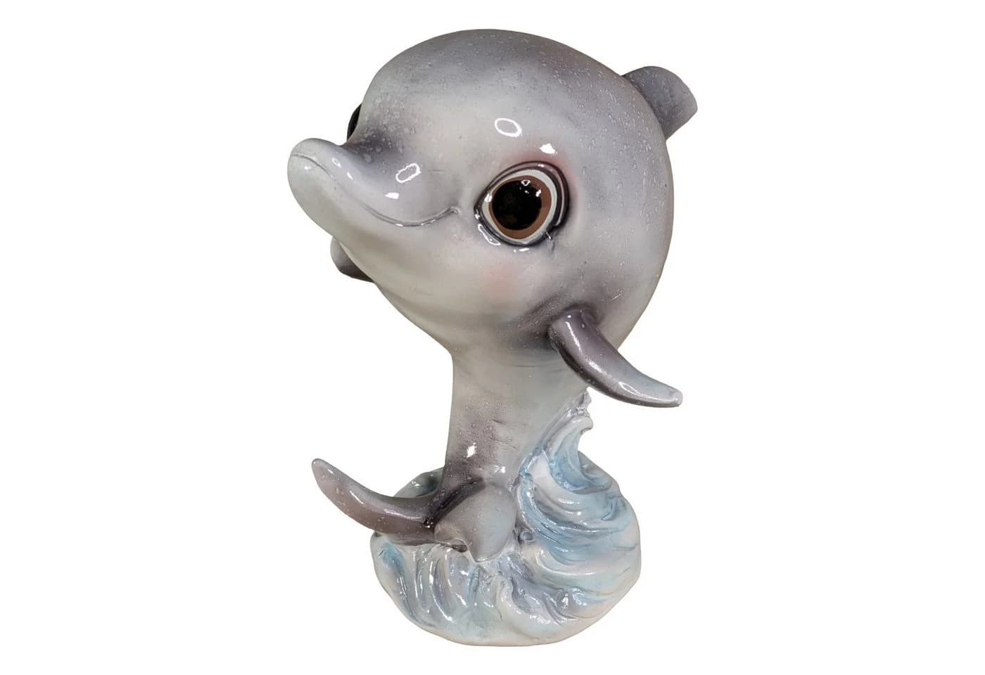 colourliving Delfin Dekofigur Glänzend Maritime Skulptur Polyresin - Bild 2