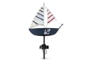colourliving LED Solar-Gartenstecker Maritim Leuchtturm & Segelboot Bild 2