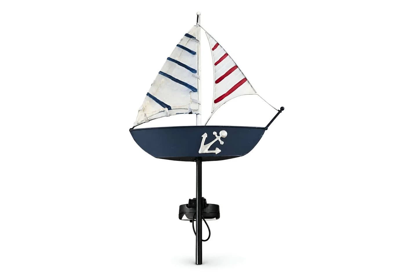 colourliving LED Solar-Gartenstecker Maritim Leuchtturm & Segelboot - Bild 2