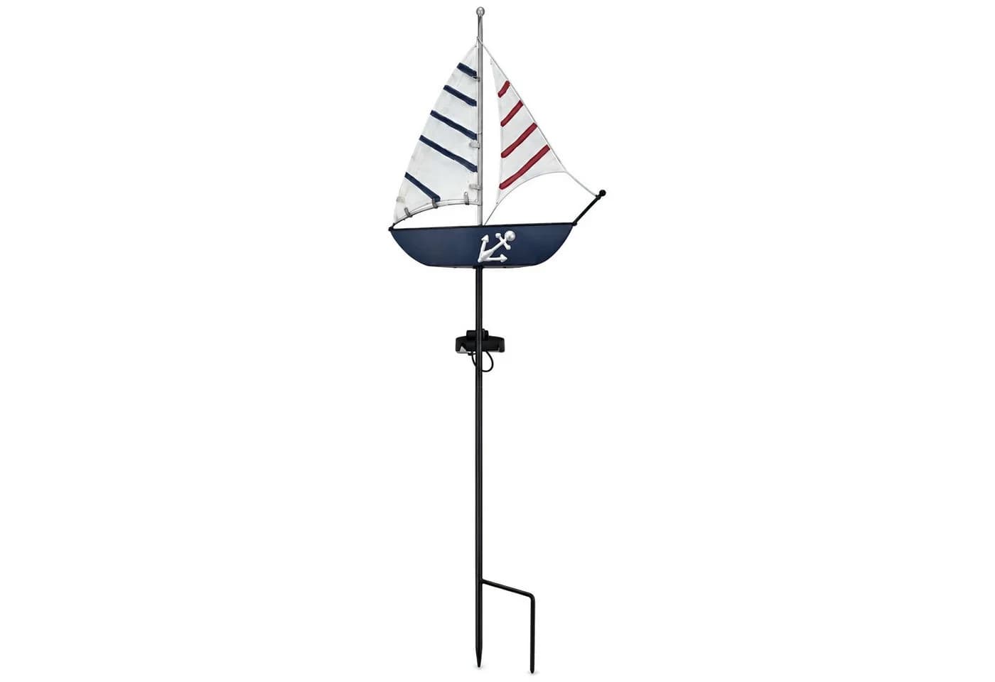 colourliving LED Solar-Gartenstecker Maritim Leuchtturm & Segelboot - Bild 4