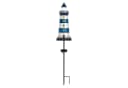 colourliving LED Solar-Gartenstecker Leuchtturm & Segelboot Maritim Metall Bild 4