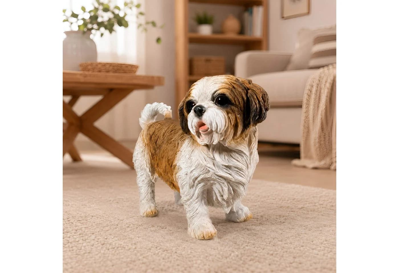 colourliving Shih Tzu Hundefigur lebensecht Deko Hund Polyresin - Bild 3