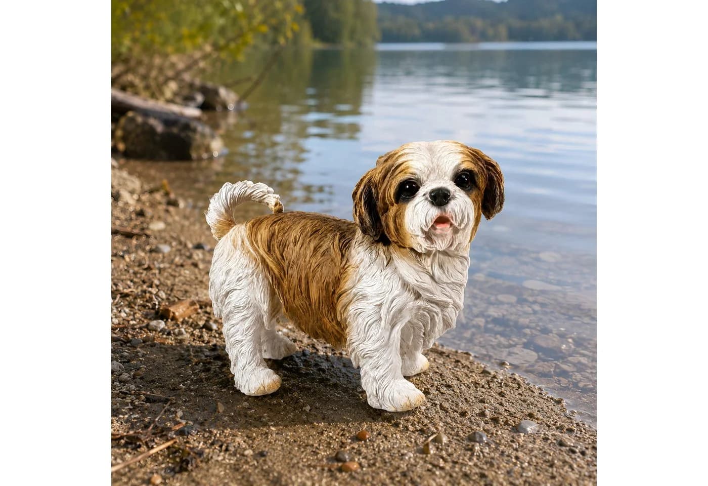 colourliving Shih Tzu Hundefigur lebensecht Deko Hund Polyresin - Bild 4