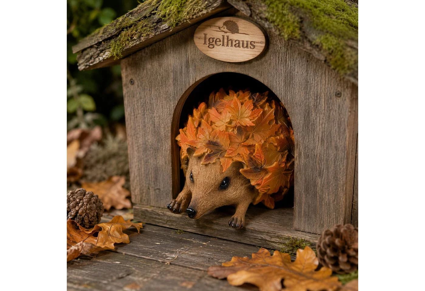 colourliving Waldtier-Figuren Herbstdeko Polyresin