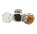 NOOR Vorratsglas Bonboniere 3er Set Glas Metalldeckel Transparent/Silber Bild 2