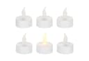 NOOR LIVING LED Teelichter 6er-Set Weiß mit Timer Bild 1