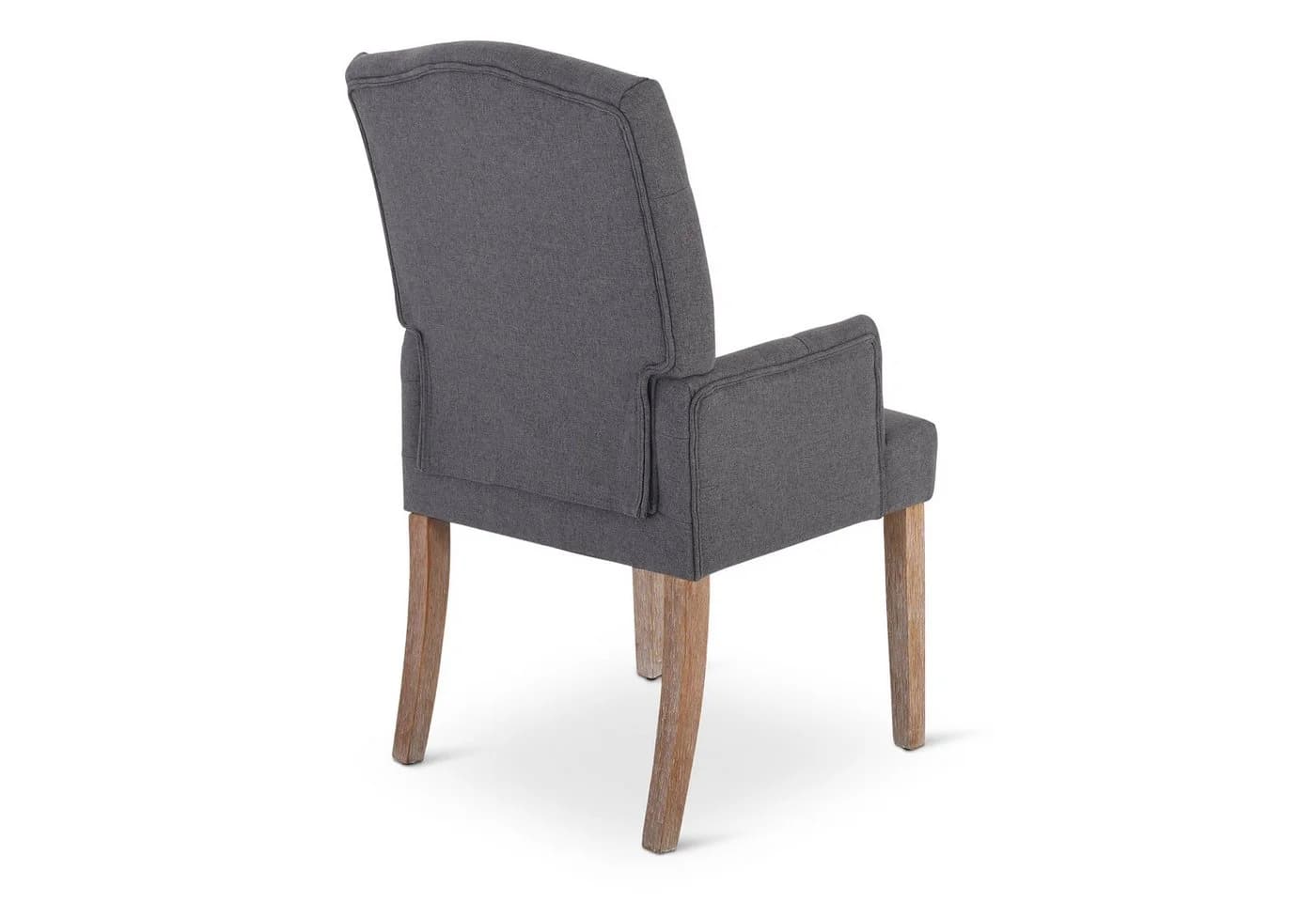 Raburg Esszimmerstuhl Victoria mit Armlehnen Chesterfield-Design Grau - Bild 3