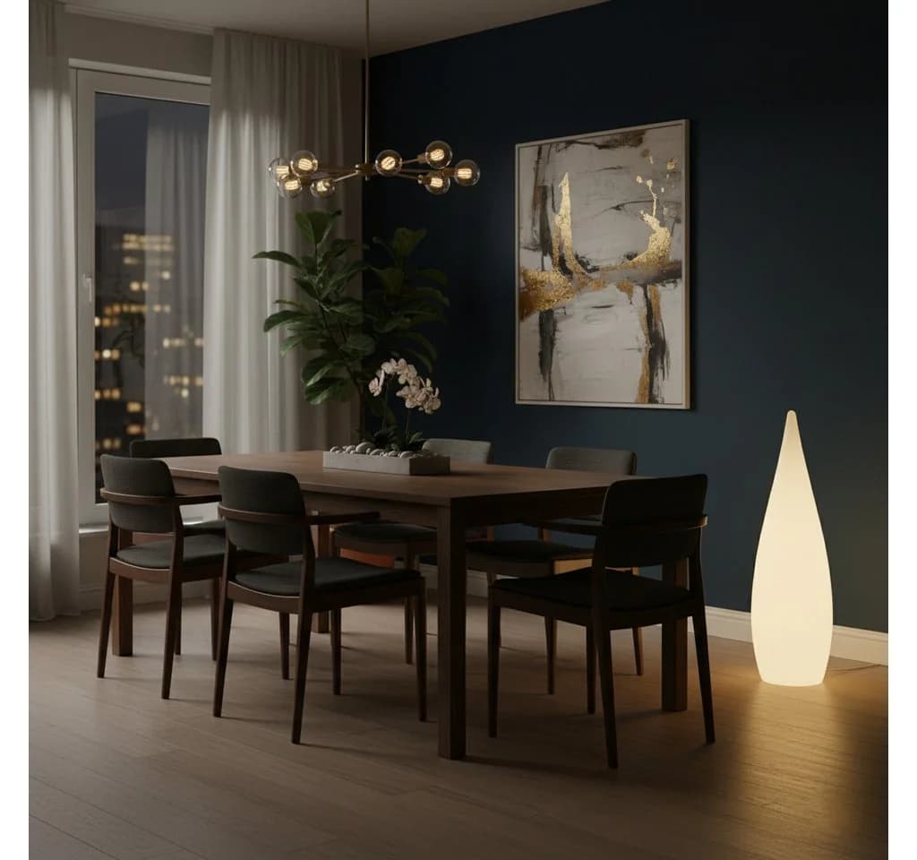 @tec LED Stehlampe Kabellos mit Farbwechsel und Fernbedienung