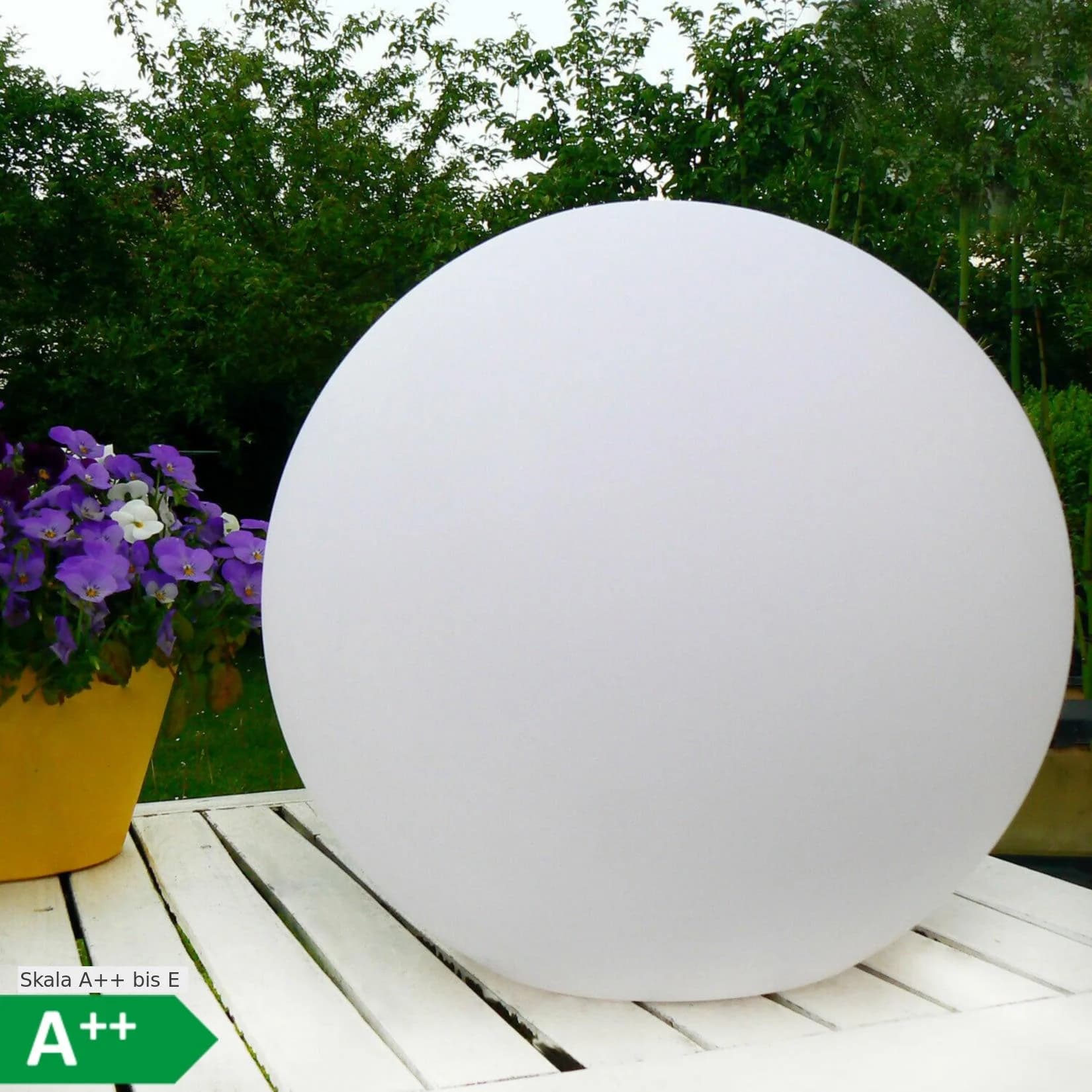 @tec LED Solarleuchte 30cm IP54 mit Farbwechsel, Lichtsensor, Erdspieß