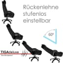 @tec Massagesessel Bürostuhl Shiatsu & Wärmefunktion TIGA deluxe Schwarz Bild 3