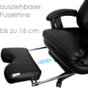 @tec Massagesessel Bürostuhl Shiatsu & Wärmefunktion TIGA deluxe Schwarz Bild 4